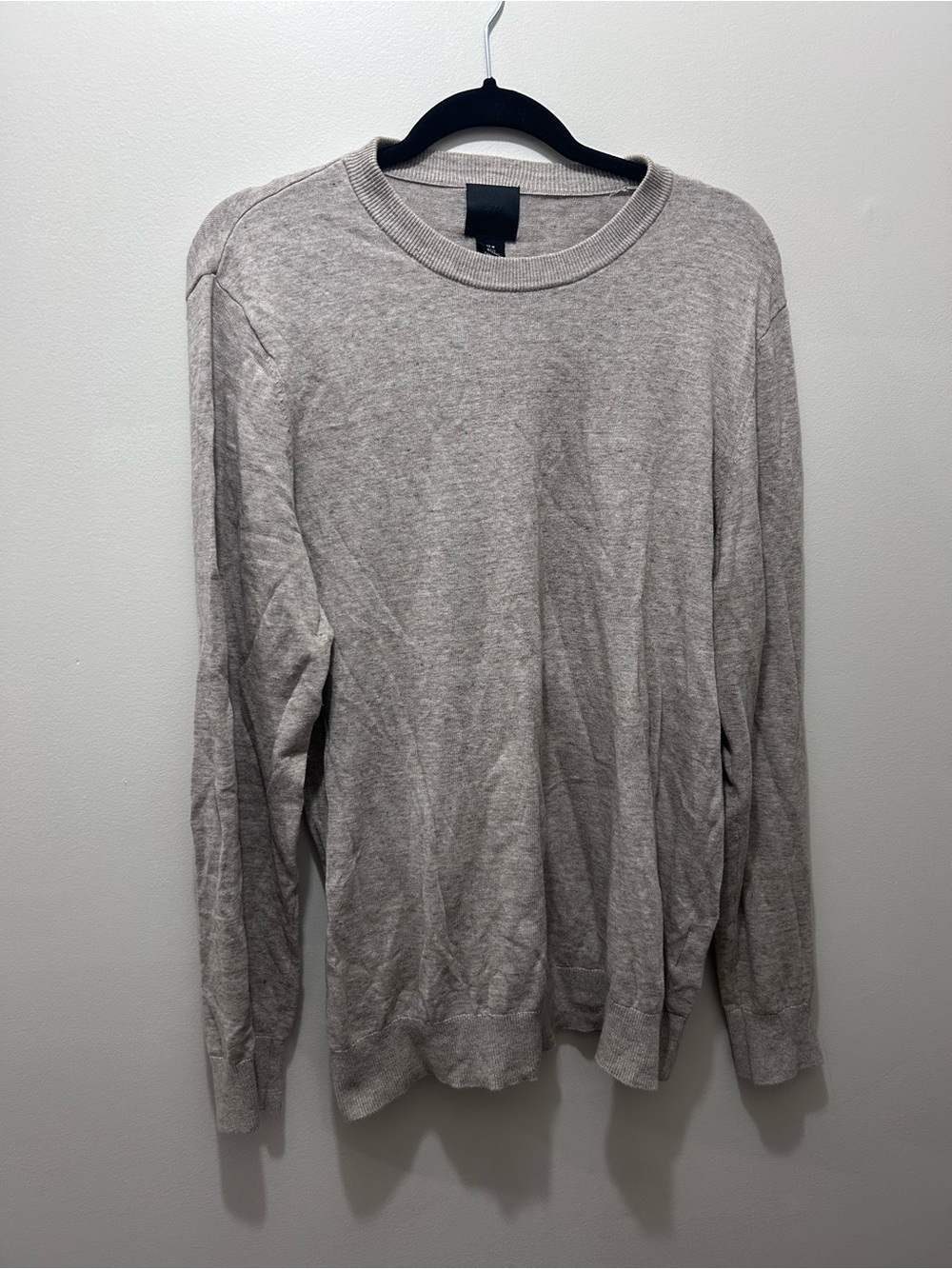 H&M Men's Crewneck Sweater in Heather Taupe